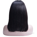 Hot Selling 150 Densty Short Lace Front Human Hair Wigs Raw Indian Hair Wigs Human Hair Straight Bob Wigs For Black Women